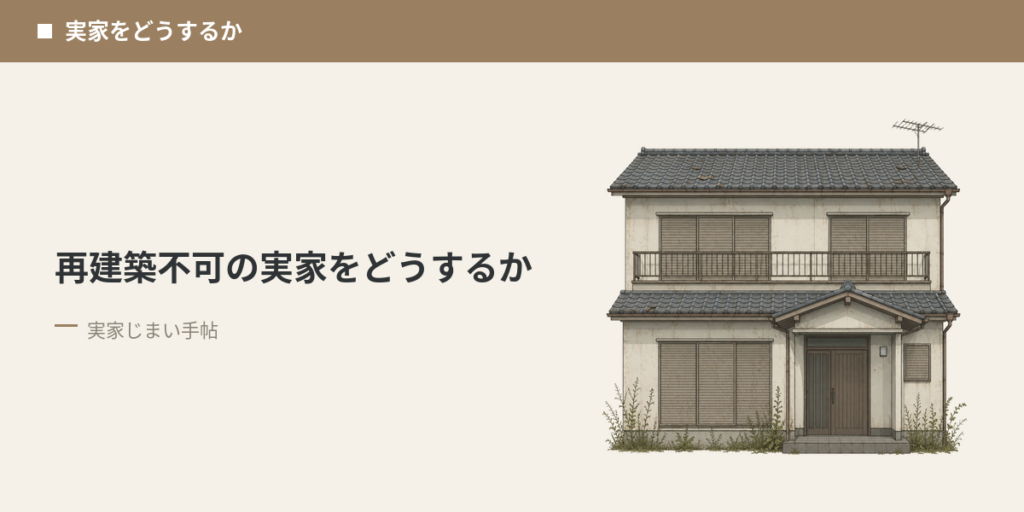 再建築不可の実家をどうするか