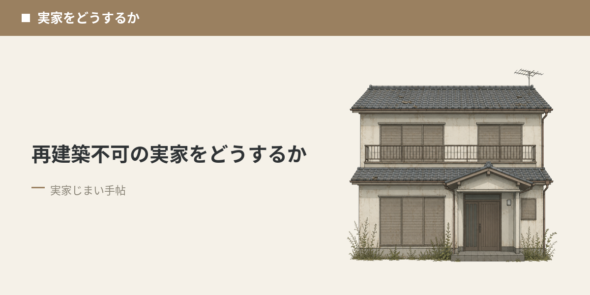 再建築不可の実家をどうするか