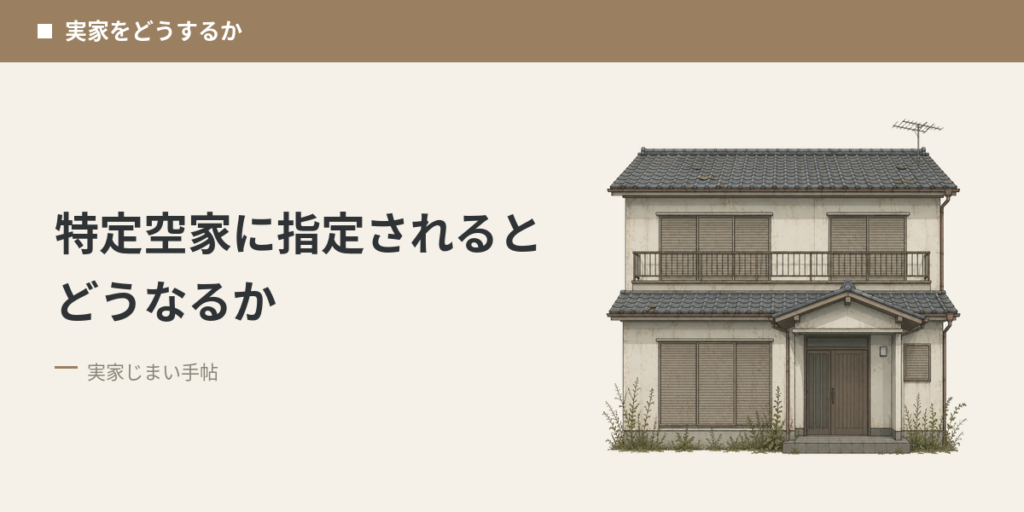 特定空家に指定されるとどうなるか