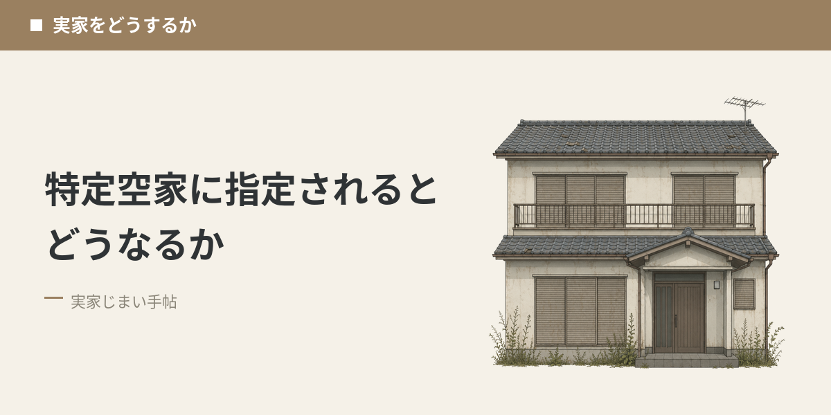 特定空家に指定されるとどうなるか